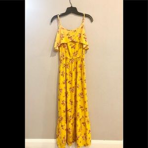 Peyton & Parker Yellow Junior's Floral Dress